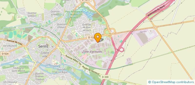 localisation de l'entreprise HOTEL GRIL DE SENLIS  SENLIS