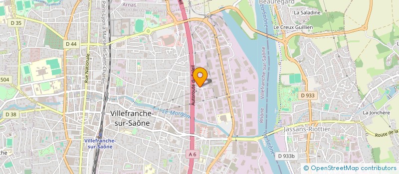 localisation de l'entreprise HOTEL GRIL DE VILLEFRANCHE SUR SAONE  VILLEFRANCHE-SUR-SAONE