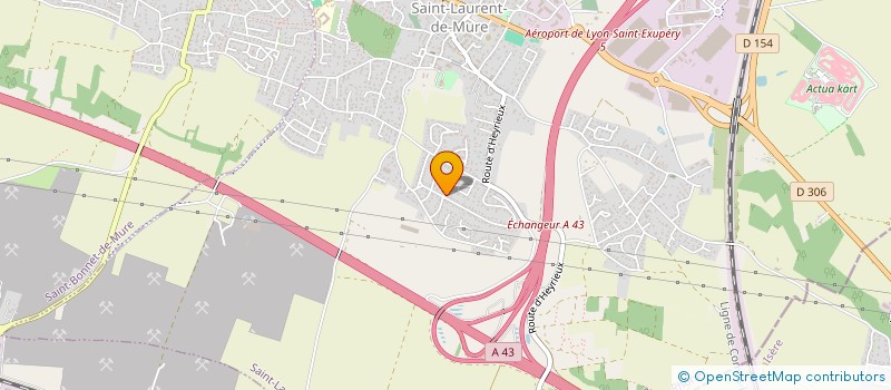 localisation de l'entreprise HOTEL GRIL HOTEL BUREAU DE SAINT LAURENT DE MURE  SAINT-LAURENT-DE-MURE