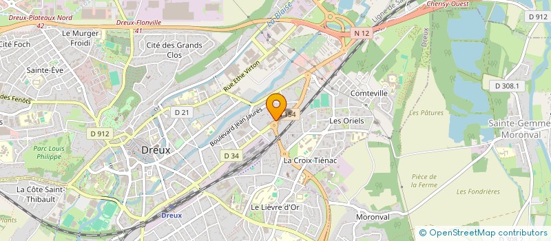 localisation de l'entreprise HOTEL GRILL DE DREUX à DREUX