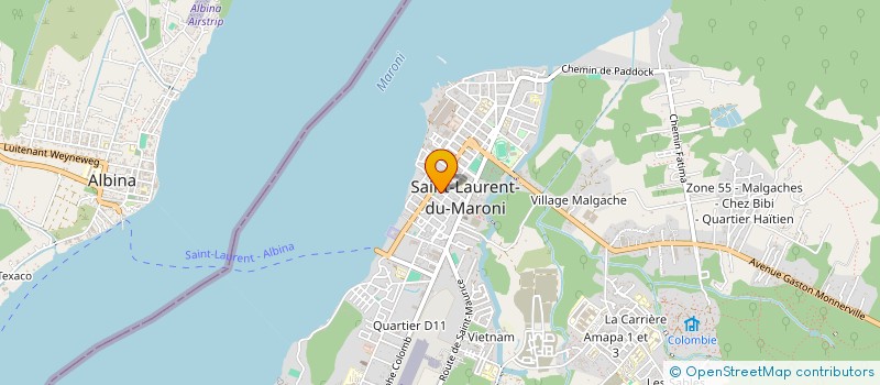 localisation de l'entreprise HOTEL GUARANA à SAINT-LAURENT-DU-MARONI