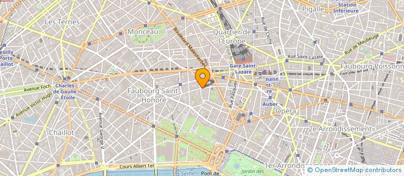 localisation de l'entreprise HOTEL HAUSSMANN SAINT AUGUSTIN à PARIS