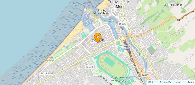 localisation de l'entreprise HOTEL HELIOS  DEAUVILLE