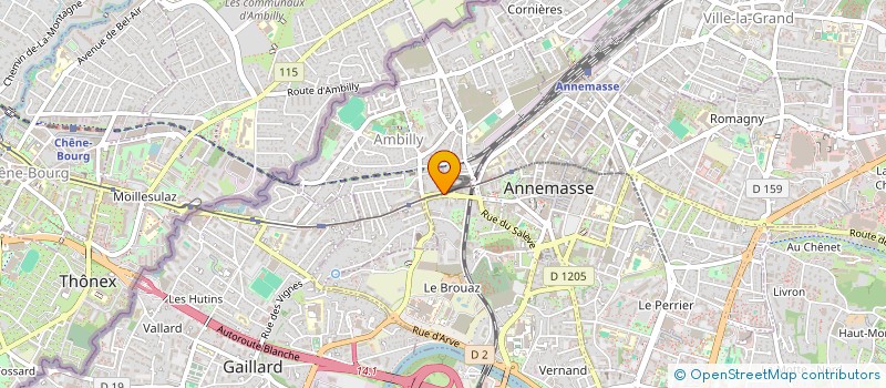 localisation de l'entreprise HOTEL HELVETIA  AMBILLY