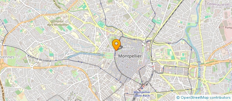 localisation de l'entreprise HOTEL HENRI IV à MONTPELLIER