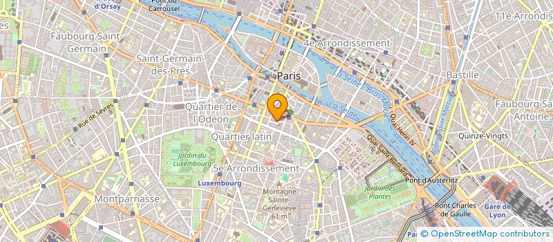 localisation de l'entreprise HOTEL JARDIN DE CLUNY  PARIS