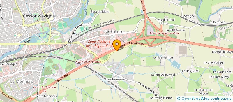 localisation de l'entreprise HOTEL JMF à CESSON-SEVIGNE