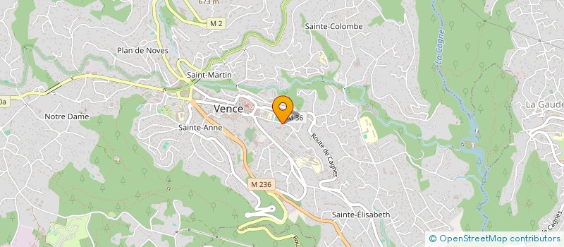 localisation de l'entreprise HOTEL KELO  VENCE