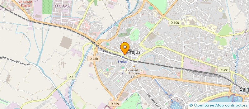 localisation de l'entreprise HOTEL L'ARENA à FREJUS