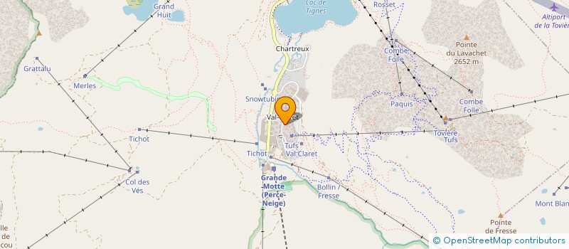 localisation de l'entreprise HOTEL L'ECRIN DU VAL CLARET  TIGNES