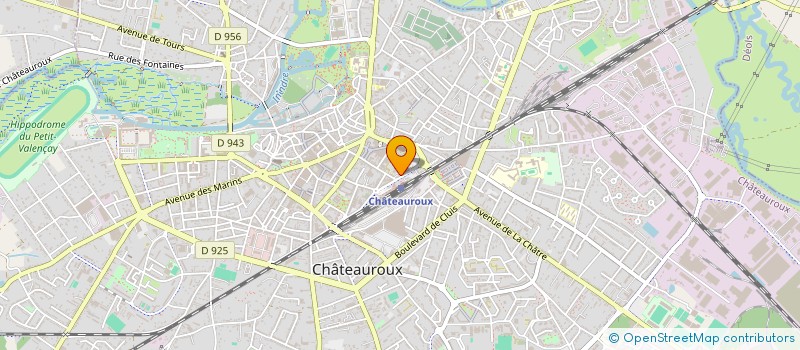 localisation de l'entreprise HOTEL LA BERRICHONNE à CHATEAUROUX