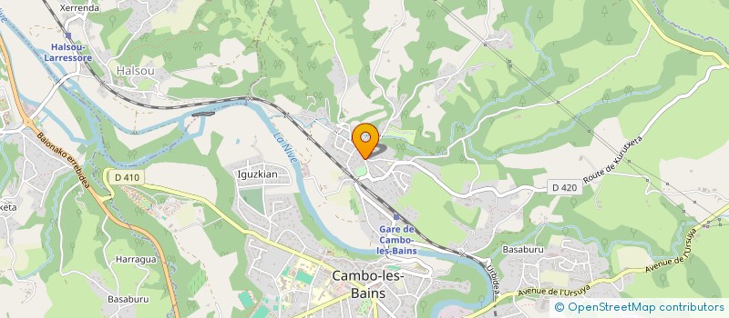 localisation de l'entreprise HOTEL LA CROIX BLANCHE à CAMBO-LES-BAINS
