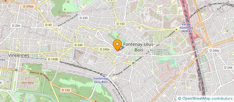 localisation de l'entreprise HOTEL LAEZIV à FONTENAY-SOUS-BOIS