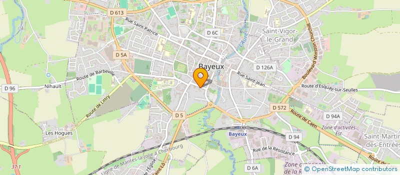 localisation de l'entreprise HOTEL LE BAYEUX  BAYEUX