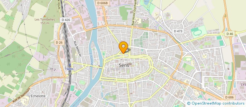 localisation de l'entreprise HOTEL LE BLEU SOC  SENS
