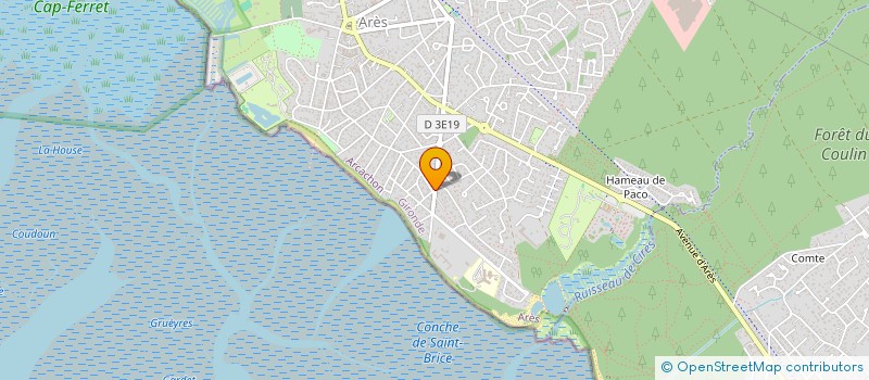 localisation de l'entreprise HOTEL LE BOIATE  ARES