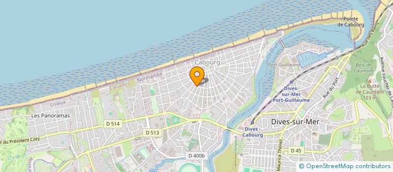 localisation de l'entreprise HOTEL LE CABOURG  CABOURG