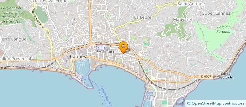 localisation de l'entreprise HOTEL LE CANBERRA  CANNES