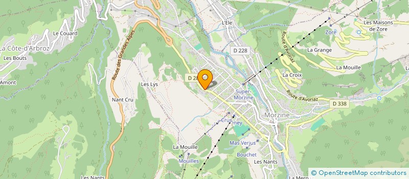 localisation de l'entreprise HOTEL LE CONCORDE à MORZINE