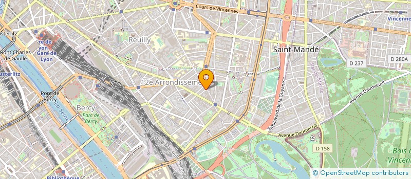 localisation de l'entreprise HOTEL LE DAUM  PARIS