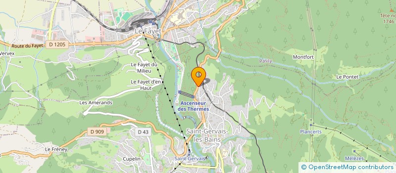 localisation de l'entreprise HOTEL LE HOME SAVOYARD  SAINT-GERVAIS-LES-BAINS