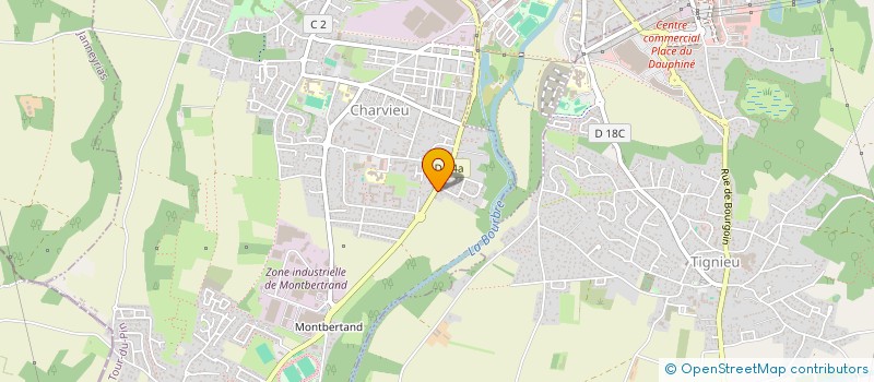 localisation de l'entreprise HOTEL LE MARIANNE  CHARVIEU-CHAVAGNEUX
