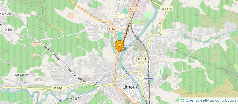 localisation de l'entreprise HOTEL LE MAUZAC  LIMOUX