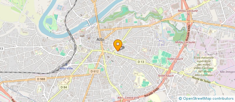 localisation de l'entreprise HOTEL LE PARKING à ALBI