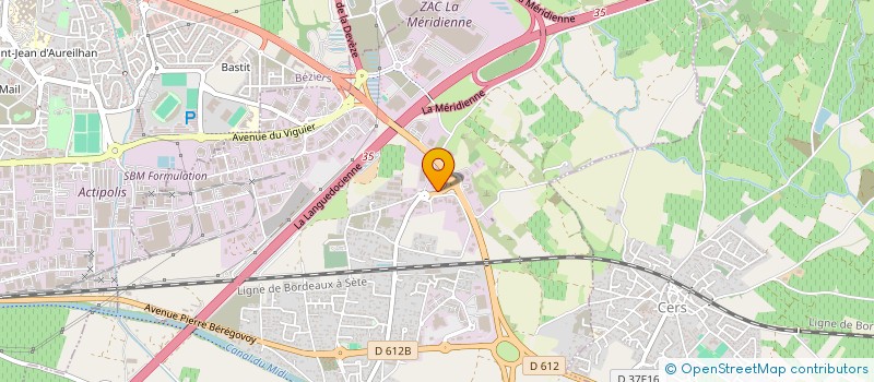 localisation de l'entreprise HOTEL LE PAVILLON  VILLENEUVE-LES-BEZIERS