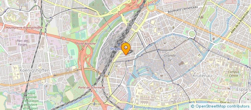 localisation de l'entreprise HOTEL LE PETIT TRIANON à STRASBOURG