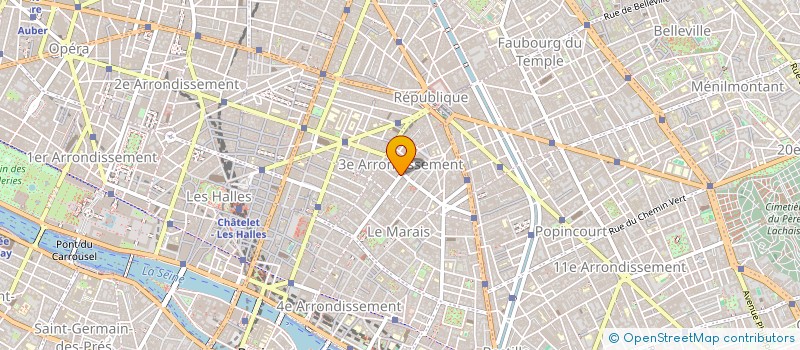 localisation de l'entreprise HOTEL LE PHOCEA  PARIS