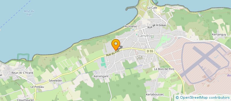 localisation de l'entreprise HOTEL LE POULMIC à LANVEOC