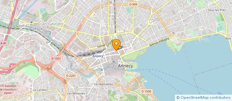 localisation de l'entreprise HOTEL LE PRE CARRE à ANNECY