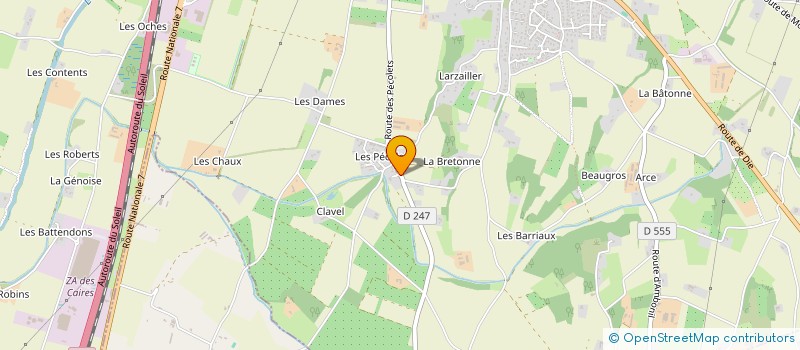 localisation de l'entreprise HOTEL LE RANFOLY SA  ETOILE-SUR-RHONE