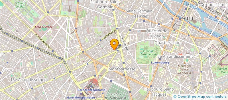 localisation de l'entreprise HOTEL LE SAINT GREGOIRE  PARIS