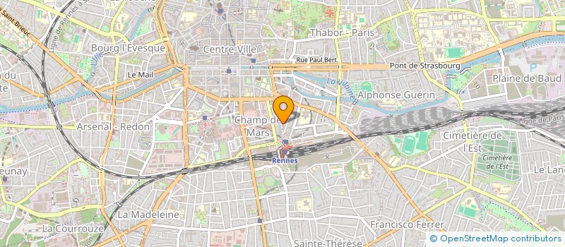 localisation de l'entreprise HOTEL LE SEVIGNE à RENNES