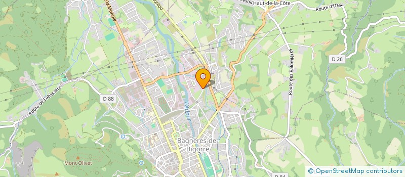 localisation de l'entreprise HOTEL LE TIVOLI  BAGNERES-DE-BIGORRE