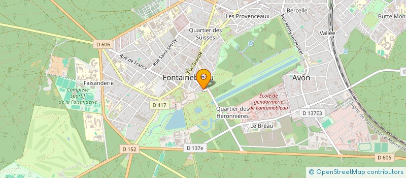 localisation de l'entreprise HOTEL LEGRIS ET PARC  FONTAINEBLEAU