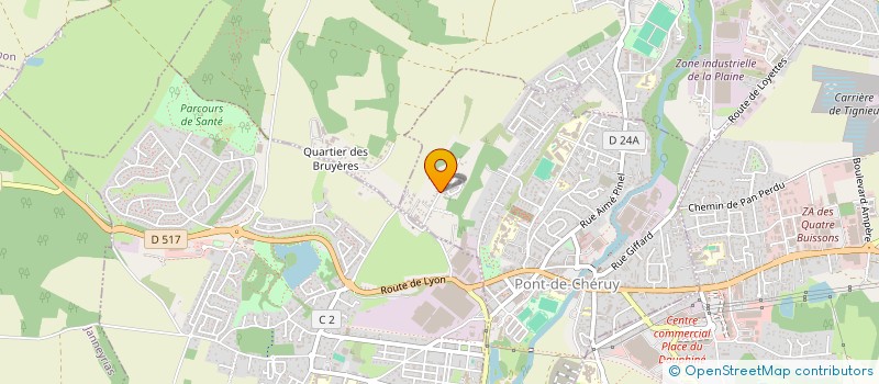 localisation de l'entreprise HOTEL LEONARD  PONT-DE-CHERUY