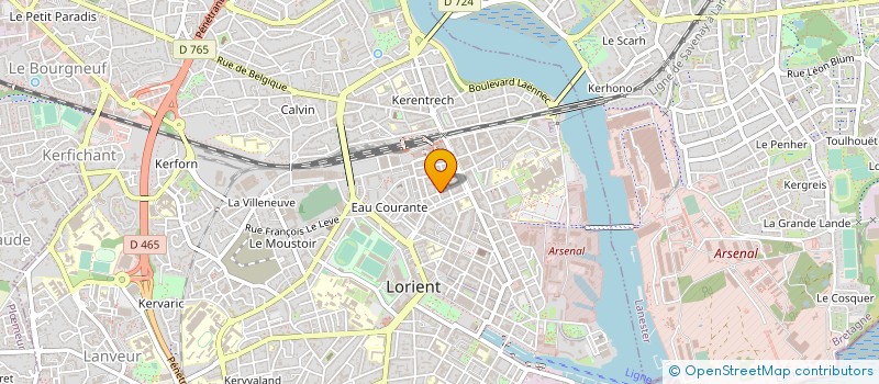 localisation de l'entreprise HOTEL LEOPOLD  LORIENT