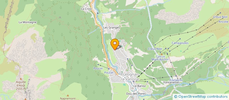 localisation de l'entreprise HOTEL LES AIRELLES à PRALOGNAN-LA-VANOISE