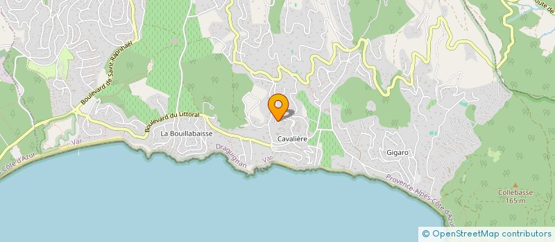 localisation de l'entreprise HOTEL LES CARETTES  LA CROIX-VALMER