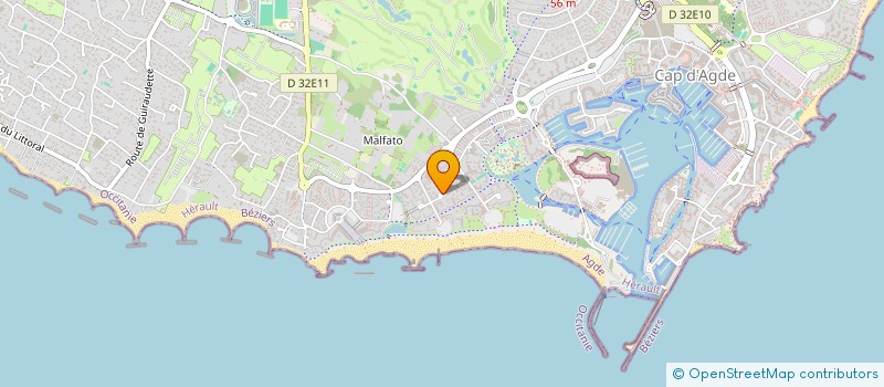 localisation de l'entreprise HOTEL LES GRENADINES  AGDE