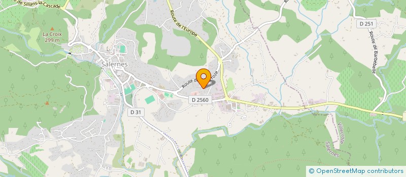 localisation de l'entreprise HOTEL LES LAVANDES  TOURTOUR