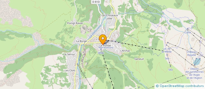 localisation de l'entreprise HOTEL LES MELEZES GALIBIER à VALLOIRE