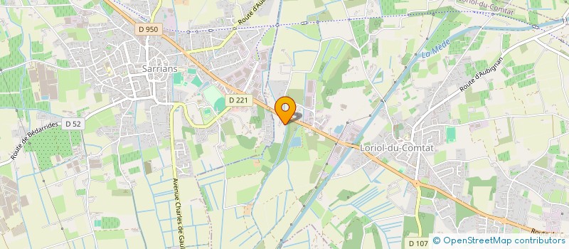 localisation de l'entreprise HOTEL LES PEUPLIERS  LORIOL-DU-COMTAT