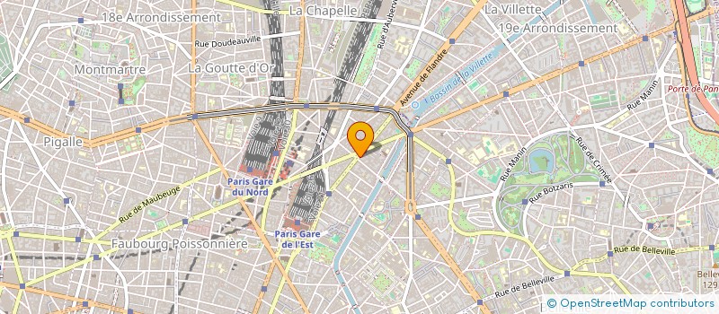 localisation de l'entreprise HOTEL LOUIS BLANC à PARIS