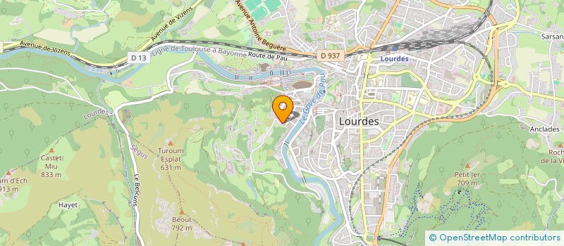 localisation de l'entreprise HOTEL LUXEMBOURG 65  LOURDES