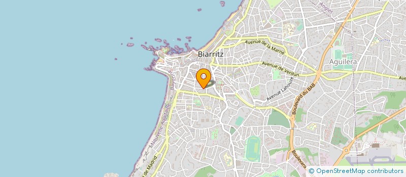 localisation de l'entreprise HOTEL MAITAGARIA à BIARRITZ