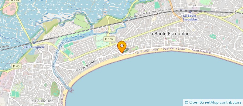 localisation de l'entreprise HOTEL MAJESTIC  LA BAULE-ESCOUBLAC